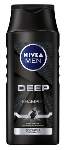 NIVEA шампунь 400ML MEN DEEP CLEAN/Глубокое очищение