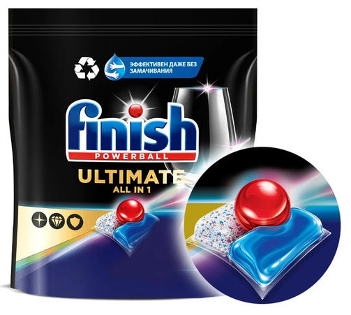 FINISH Tabs ULTIMATE POWERBALL a61 REGULAR/для посудомоечных машин