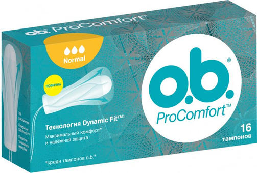 O.B.тампоны procomfort NORMAL 16 шт