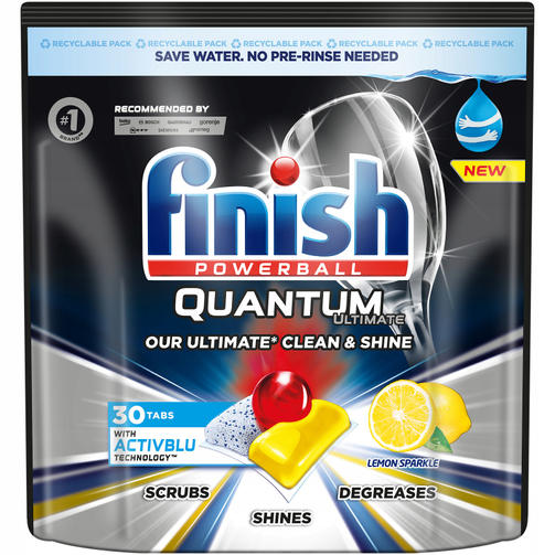 FINISH Tabs 30 Quantum Ultimate LEMON/для посудомоечных машин